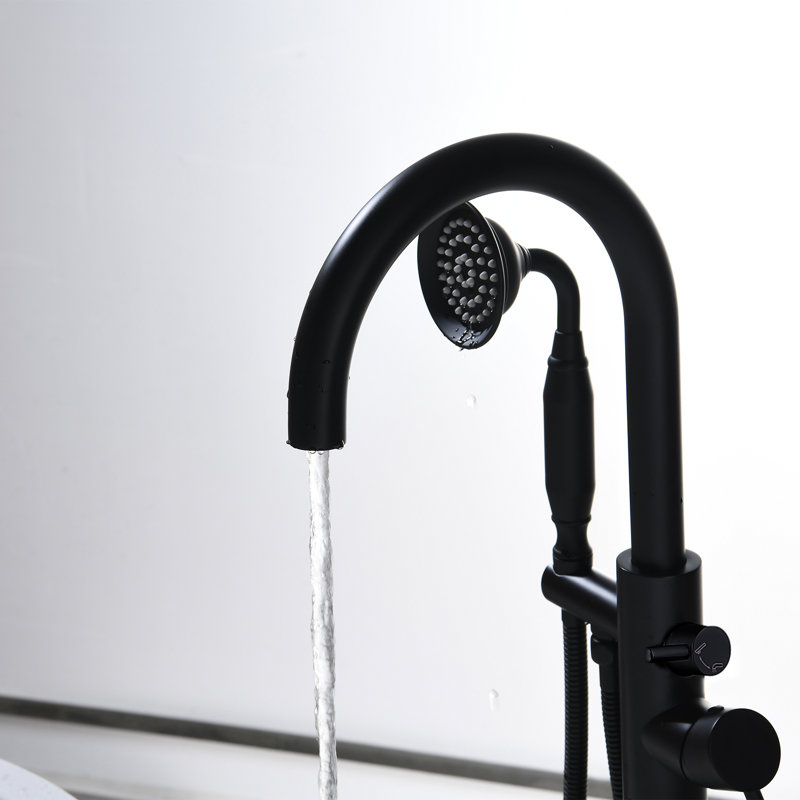 Robinet de baignoire autoportant à poignée double