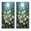 «White Snowdrops Field Pointillism», 2 pièces-596309536-596309537