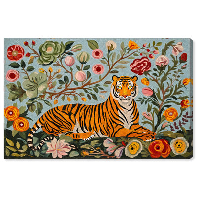 «Tiger's Garden», reproduction d'art sur toile par Art Remedy