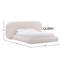 Lit plateforme tapissier Ringo, Kaia Snow-1493284369