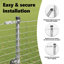 Vidaxl Field Fence Galvanised Steel-114858612