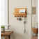Wood Wall Organizer with Key Hooks