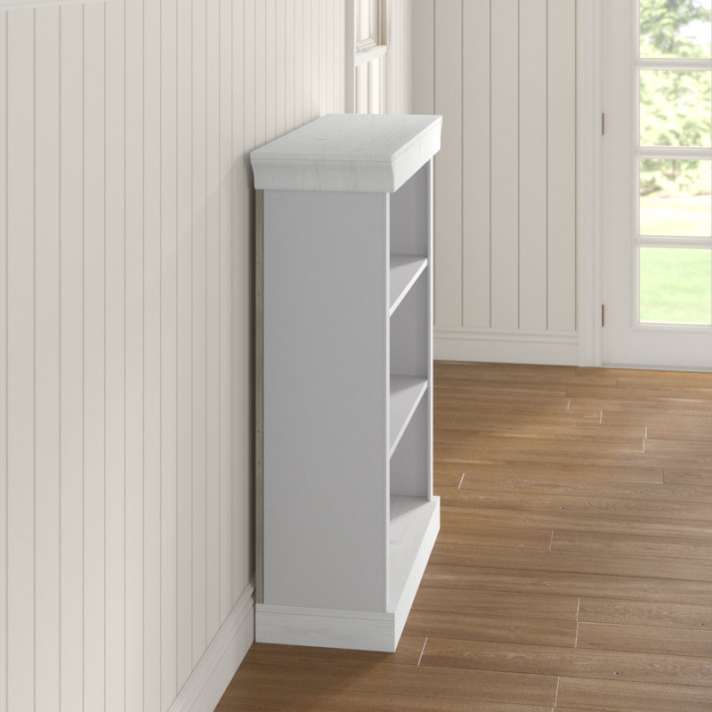Kelly Bookcase, Stained and varnished White/White