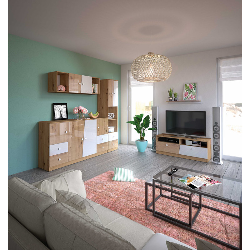 Nantes 160cm Sideboard, White High Gloss