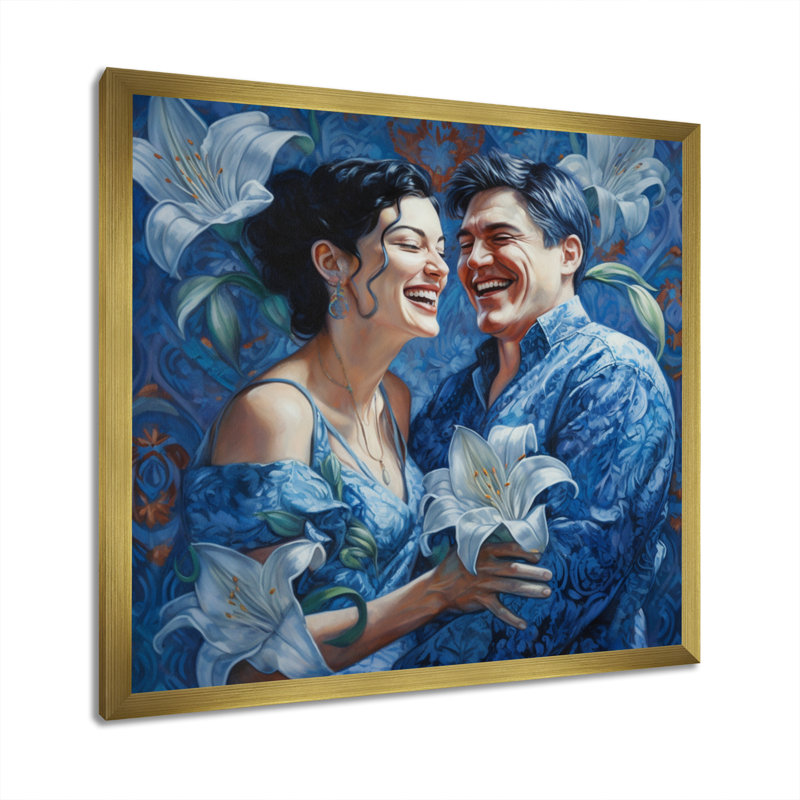 «Beautiful Couple mexicain amoureux», reproduction d'art sur toile romantique, H 24 po x l 24 po x P 1 po