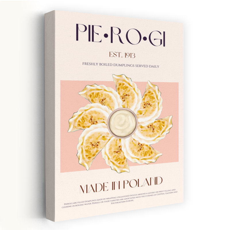 Traditional Polish Pierogi by Nazma Khokhar - Wrapped Canvas Print, 152.4 cm H x 101.6 cm W