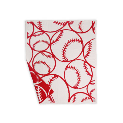 Jeté de base à motif de baseball et de balle molle - BASEBALL