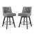 Dark Gray/Faux Leather