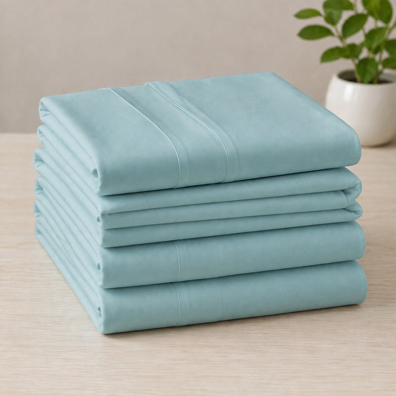 6-Piece Premium Deep Pockets Microfiber Sheet Set, King, Light Teal