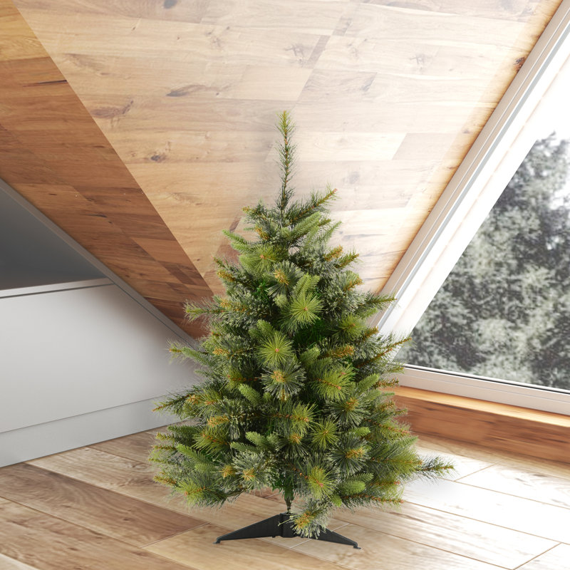 Arbre de Noël artificiel, 3 pi H, Sans éclairage