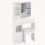 Petit meuble-lavabo avec miroir coulissant et rangement-1090478905