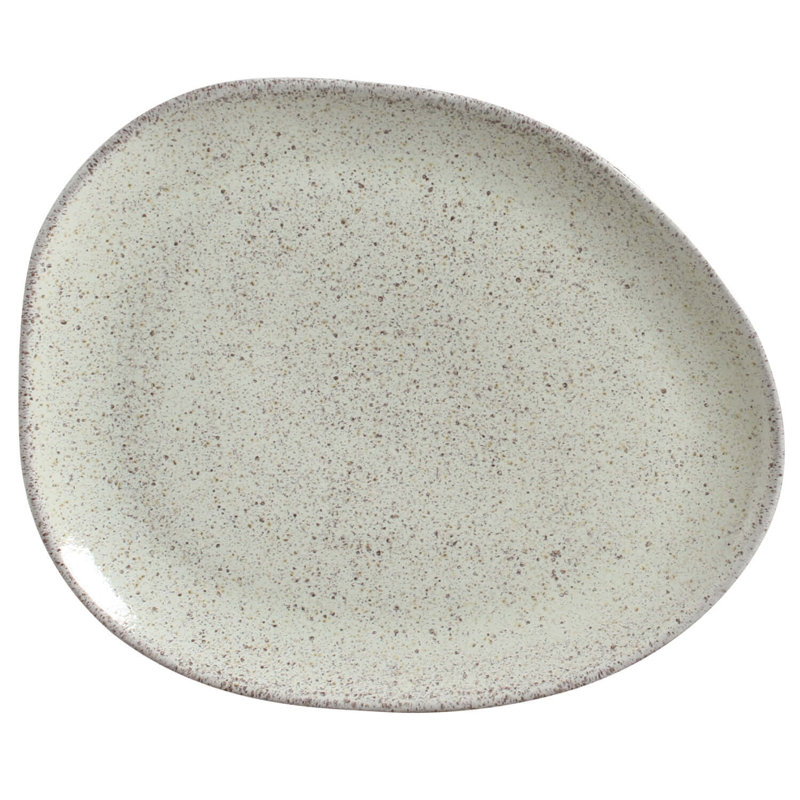 Assiette plate en grès de 12,2 po Pistache