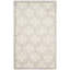 Tapis gris clair / ivoire à motif géométrique Ammundsen-461074033