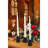 Taper Glass Candlestick Holders Tealight Candle Holders For Table Centerpieces, Wedding Decor And Dinner Party (6 Pcs, Black)-122915465