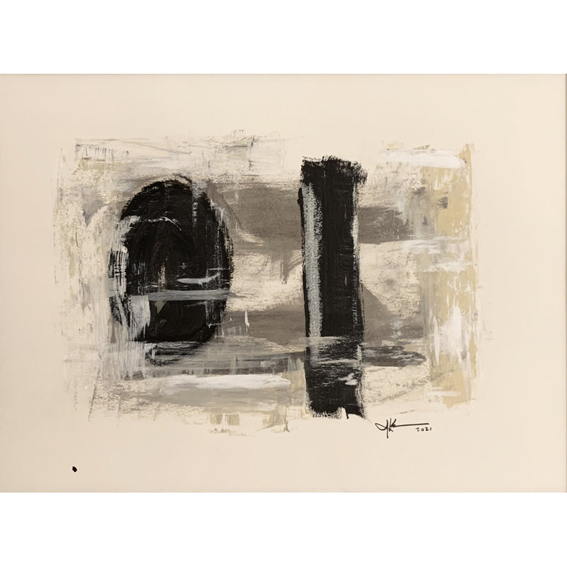 One-of-a-Kind Original Untitled 90 by J. Kent Martin - Unframed Painting Print on Paper