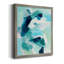«Teal Composition I», toile encadrée de qualité supérieure - prête à être accrochée-1118333975-1118333976