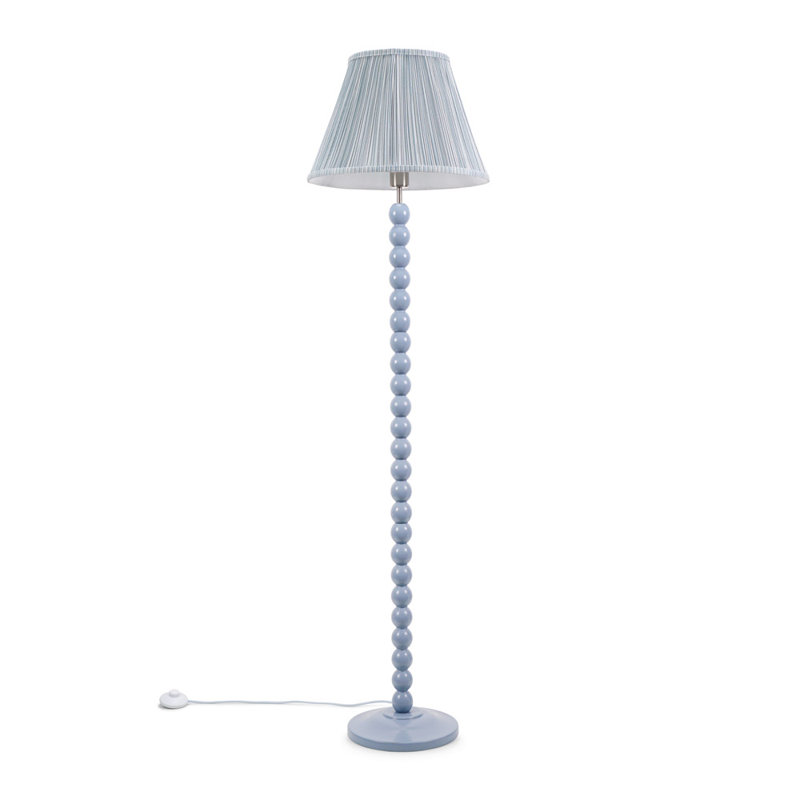 Bobbles 149cm Rose Pink Traditional Floor Lamp, No, Powder Blue
