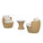 Wicker 2 - Person Patio Conversation Sets with Cushions-2113168315