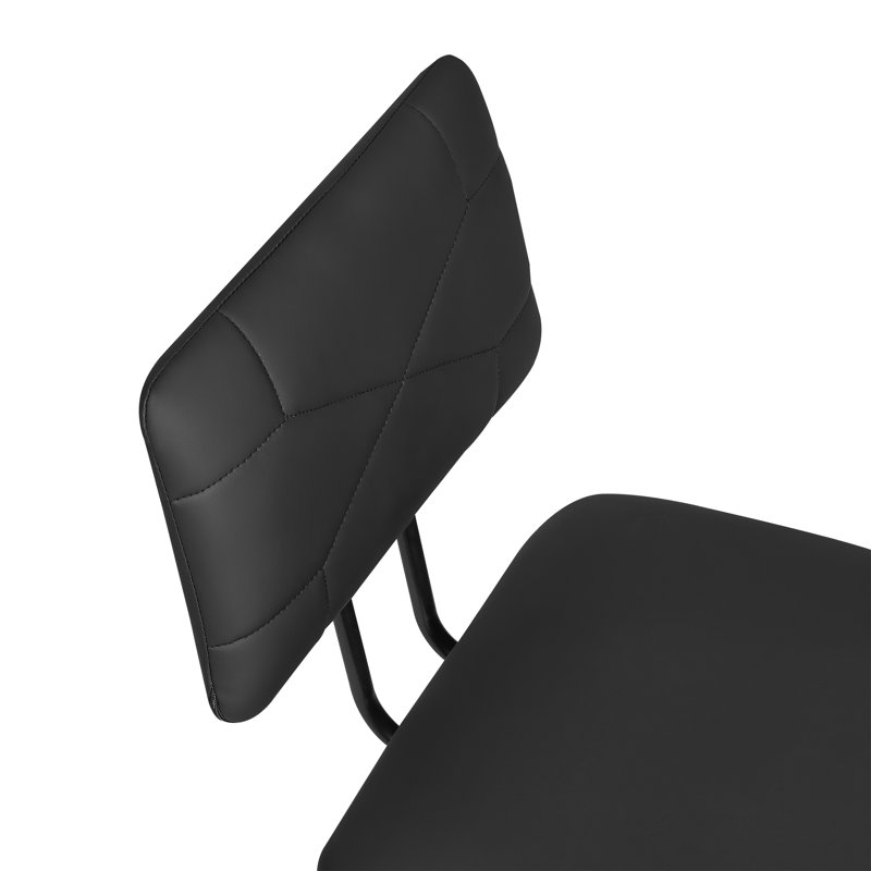 Ensemble de 2 chaises de salle à manger rembourrées Modern, Noir