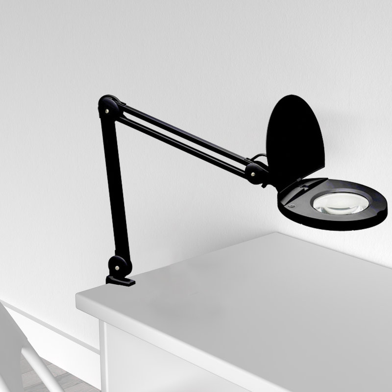 Jemimah Adjustable Metal Clip On Lamp, Black