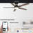 52'' Smart Ceiling Fan with Remote Control and Light Kit Included-71418179