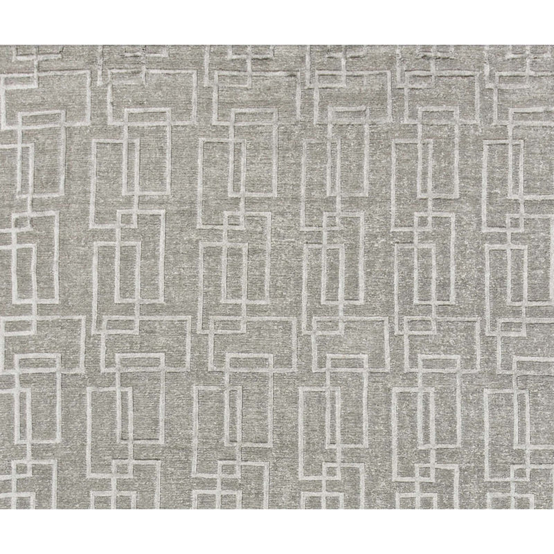 Hand-Knotted High-Quality Silver Area Rug