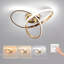 Modern 40cm Gold Clover LED Aluminium Flush Ceiling Light