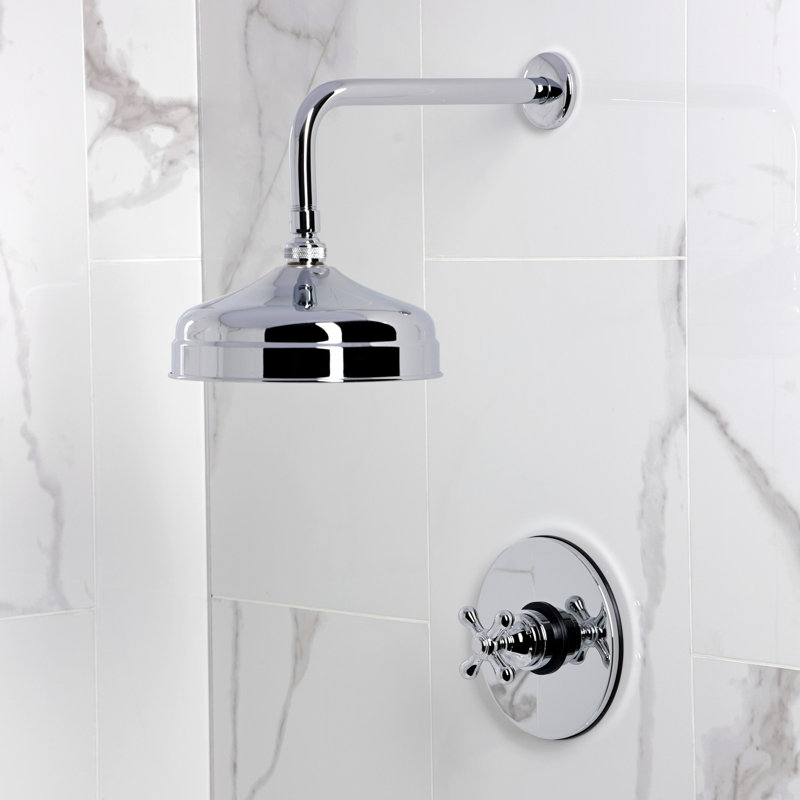 Kingston Brass Restoration Single-Handle Pressure Balanced Shower Faucet, Polished Chrome