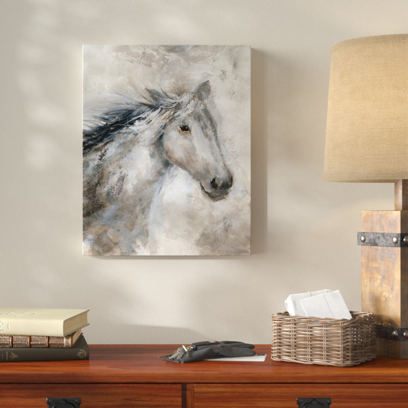 " Neutral Horse ", 36" H x 48" W x 1.5" D