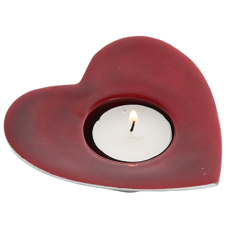 Metal Tealight Holder, Red