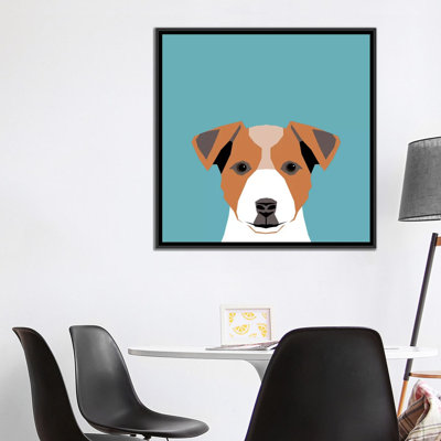 Jack Russell Terrier, impression sur toile tendue