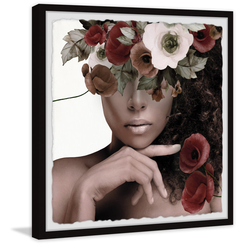 «Poppy Desires», reproduction encadrée, L 18 po x H 18 po