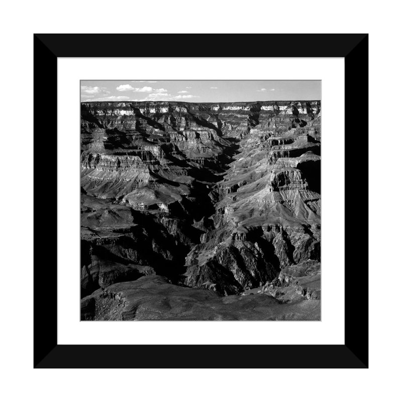 "Grand Canyon National Park IX" par Ansel Adams, reproduction de photo sur toile tendue, H 16 po x l 16 po x P 1 po, Blanc