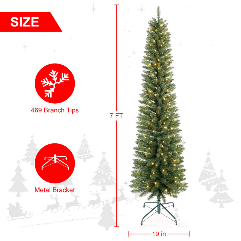 Arbre de Noël épinette pré-éclairé