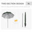 220cm Beach Parasol-1694643639