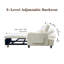 Siège souple 34 W à 180 ° avec charge USB et support pour téléphone, petite chaise de chambre à coucher, fauteuil d'appoint beige-232559733
