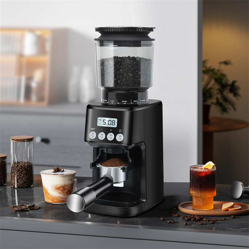 Chengdu Menghejia Technology Co., Ltd. Stainless Steel Electric Blade Coffee Grinder, Grey/Black
