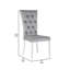 Chaise d'appoint en velours capitonné Hastie-1750569073
