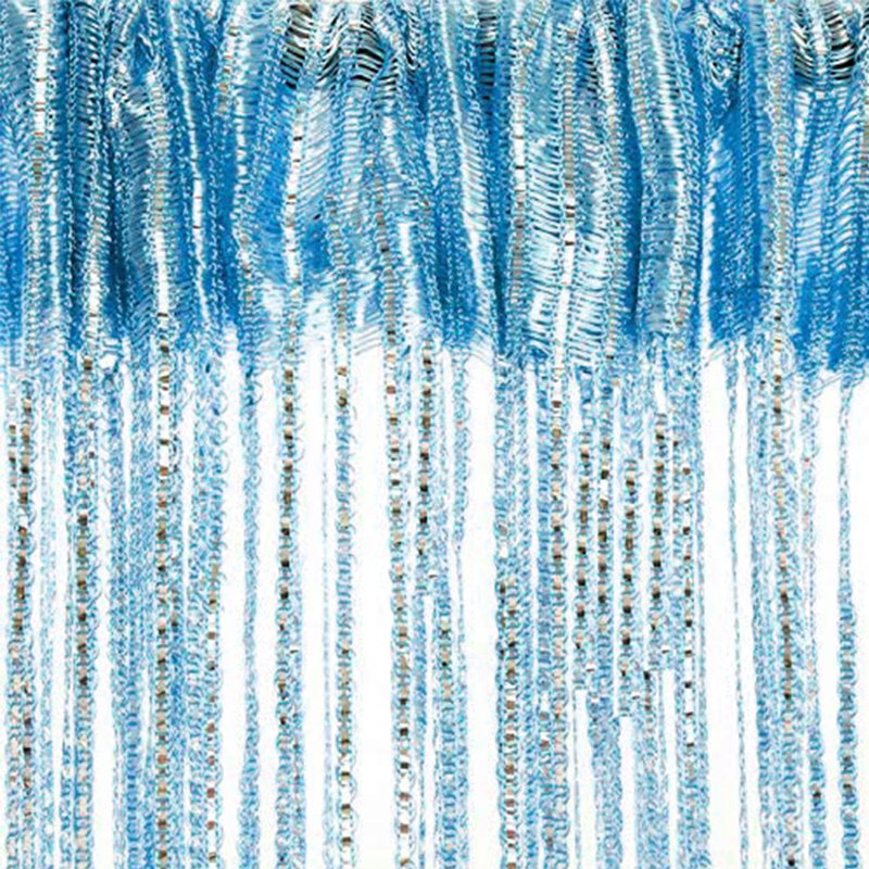 Argonne Semi Sheer Curtain Single Panel, Blue