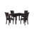 Ziemer 4 - Person Rubberwood Solid Wood Dining Set-1640365058