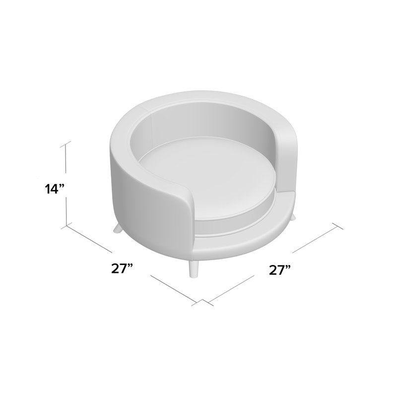 Polyester Pet Bed, Grey