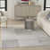 Abstract Machine Woven Polypropylene/Polyester Area Rug in Gray