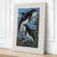 Leaping Whales Coastal - Wrapped Canvas-644992922-644992920