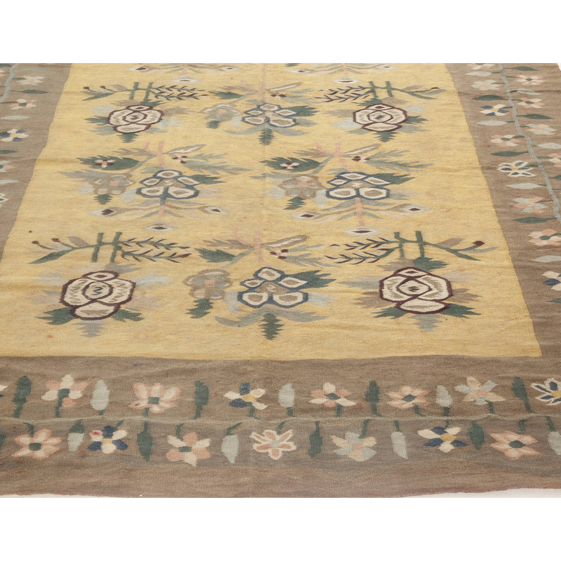 Antique One-of-a-Kind Rectangle 5'10" X 8'10" Hand Knotted Area Rug