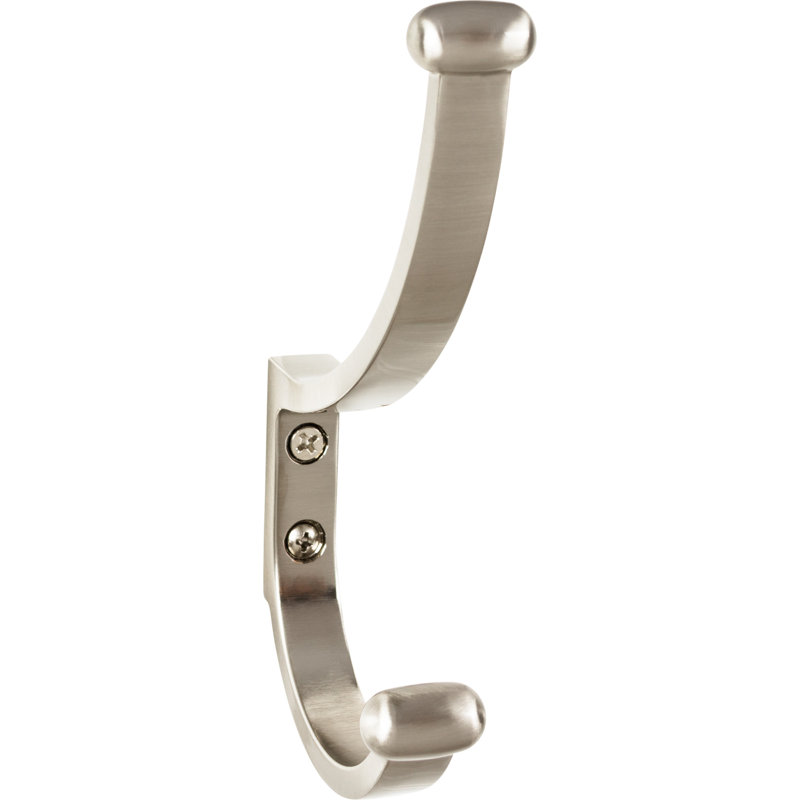 Ryland Hillmont Wall Hooks, Brushed Satin Nickel