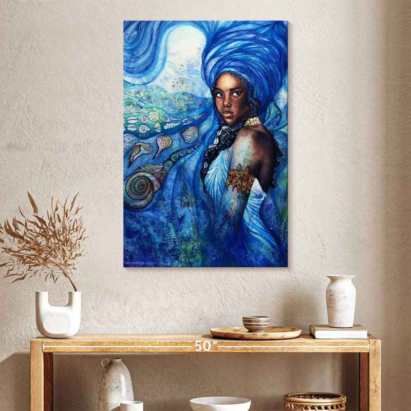 Déesse Yemoja, H 39 po x l 26 po