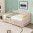 Upholstered Daybed with Trundle and LED Lights-202597668-202597665
