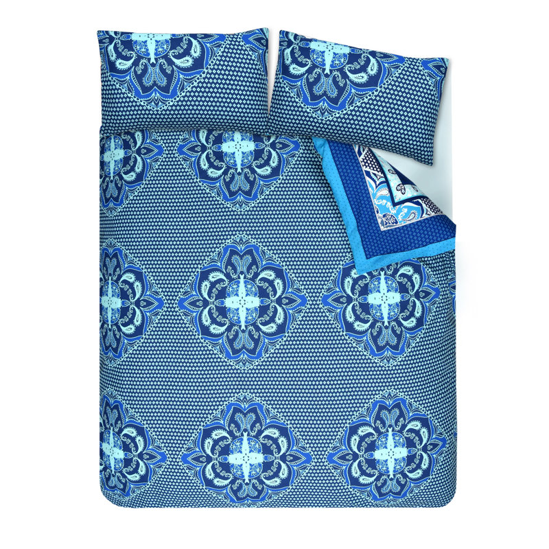 Cotton Blend Bedding, King Duvet Cover + 2 Standard Pillowcases