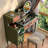 35.83"Green Minimalist Solid Wood Dressing Table