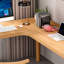 Bureaux en bois massif en L Burlywood-107286843-107286841